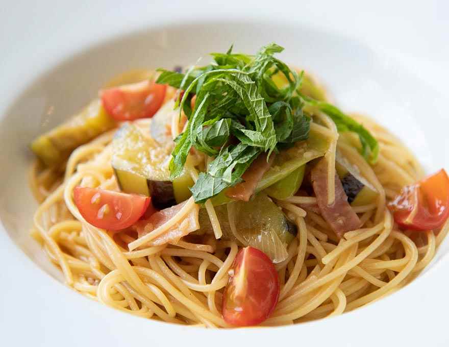 大葉と茄子とキノコの和風パスタ（荒尾市・大牟田市エリアのテイクアウト）